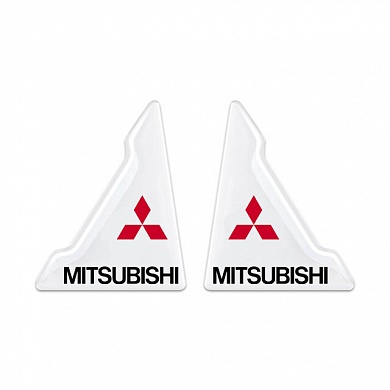 Защита углов дверей автомобиля Mitsubishi / Митсубиси ZDU 005 уголки прозрачные, комплект 2 шт.